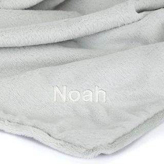 Personalized Bashful Silver Bunny Blankie
