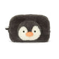 Peanut Penguin Pouch - Soft Plush Novelty Pouch | Wobblepaws