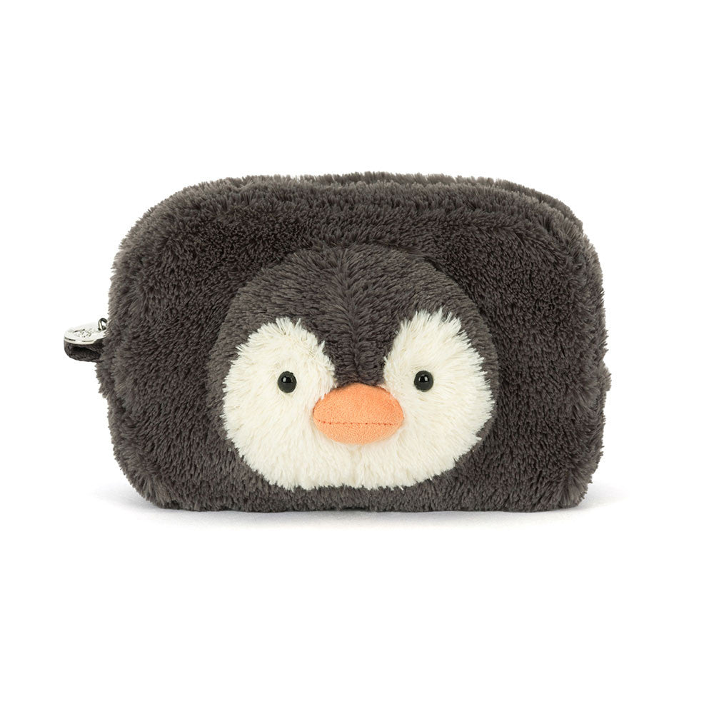 Peanut Penguin Pouch - Soft Plush Novelty Pouch | Wobblepaws
