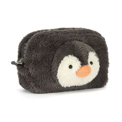 Peanut Penguin Pouch - Soft Plush Novelty Pouch | Wobblepaws
