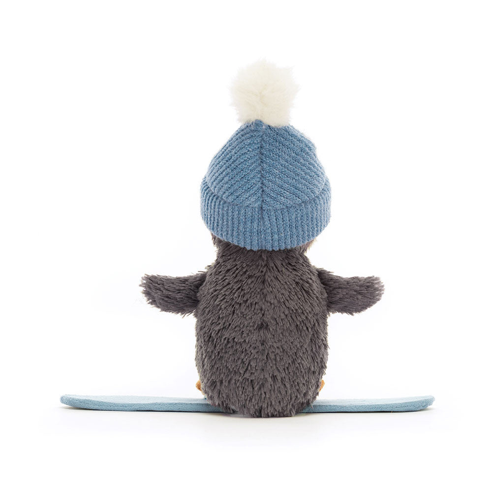 Peanut Penguin Snowboarding - Soft Novelty Toy | Wobblepaws