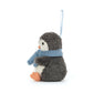 Peanut Penguin Decoration - Soft Festive Toy | Wobblepaws