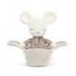 Rock-A-Bye Mouse - Soft Stuffed Animal | Wobblepaws