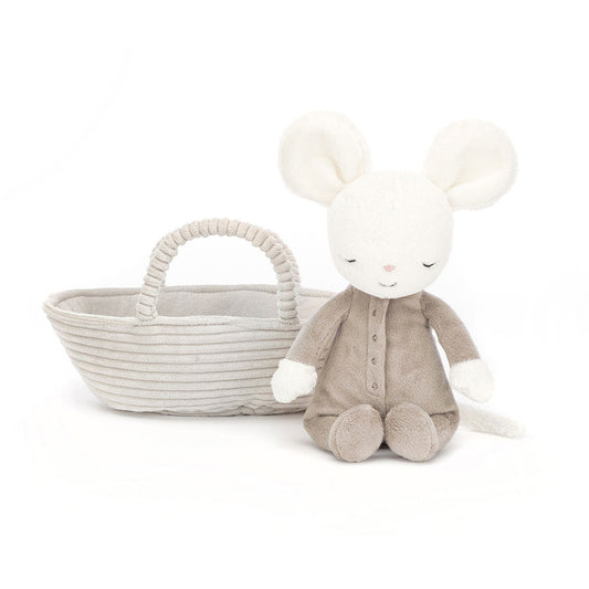 Rock-A-Bye Mouse - Soft Stuffed Animal | Wobblepaws