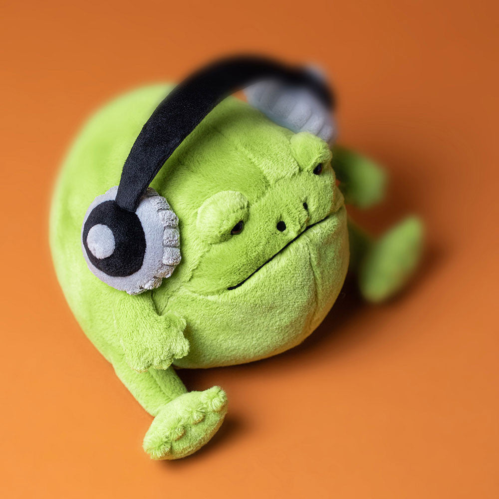 Ricky Rain Frog Headphones - Soft Novelty Toy | Wobblepaws