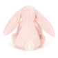 Bashful Pink Bunny Rattle - Soft Baby Rattle | Wobblepaws