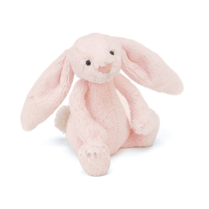 Bashful Pink Bunny Rattle - Soft Baby Rattle | Wobblepaws