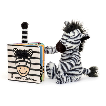 If I Were A Zebra Board Book & Plush Gift Set | Wobblepaws