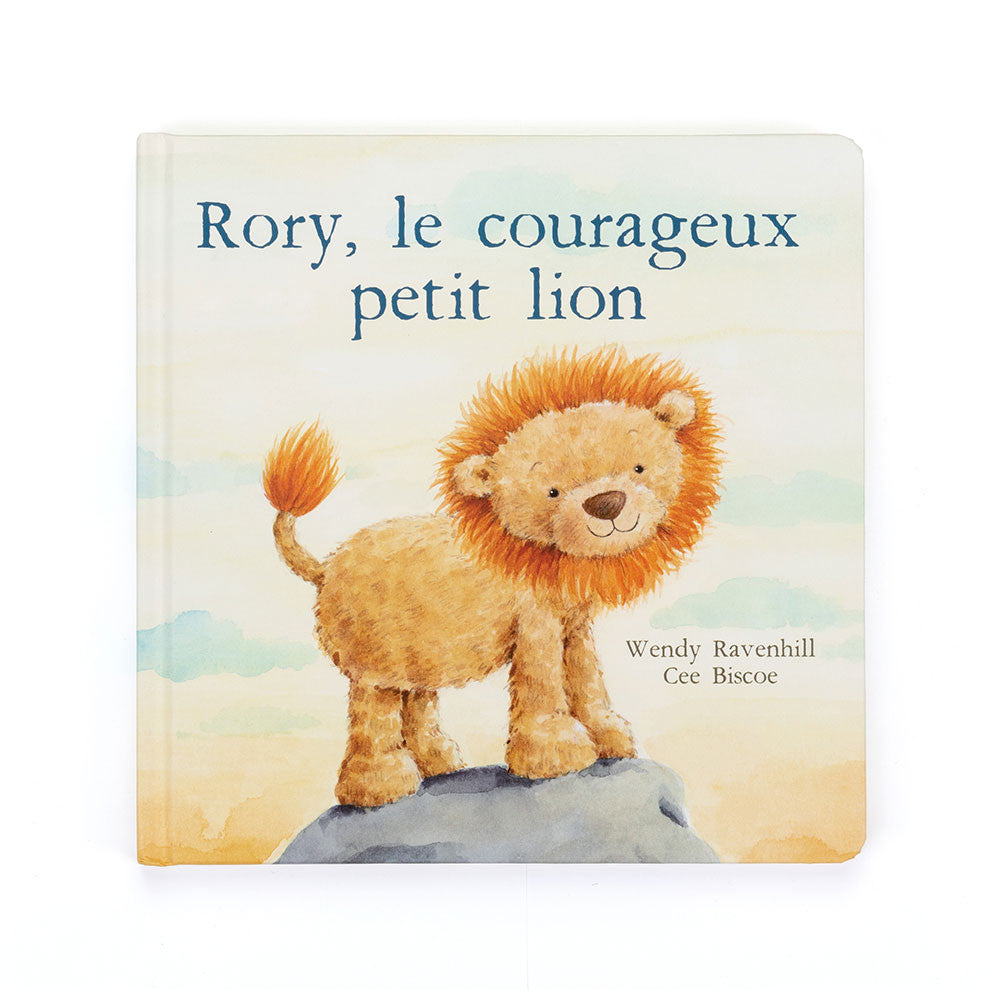 Courageous Little Lion Storybook & Plush Gift Set (French Edition) | Wobblepaws