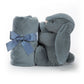 Bashful Dusky Blue Bunny Soother - Soft Baby Comforter | Wobblepaws