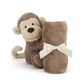 Bashful Monkey Soother - Soft Baby Comforter | Wobblepaws