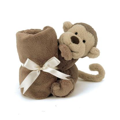 Bashful Monkey Soother - Soft Baby Comforter | Wobblepaws