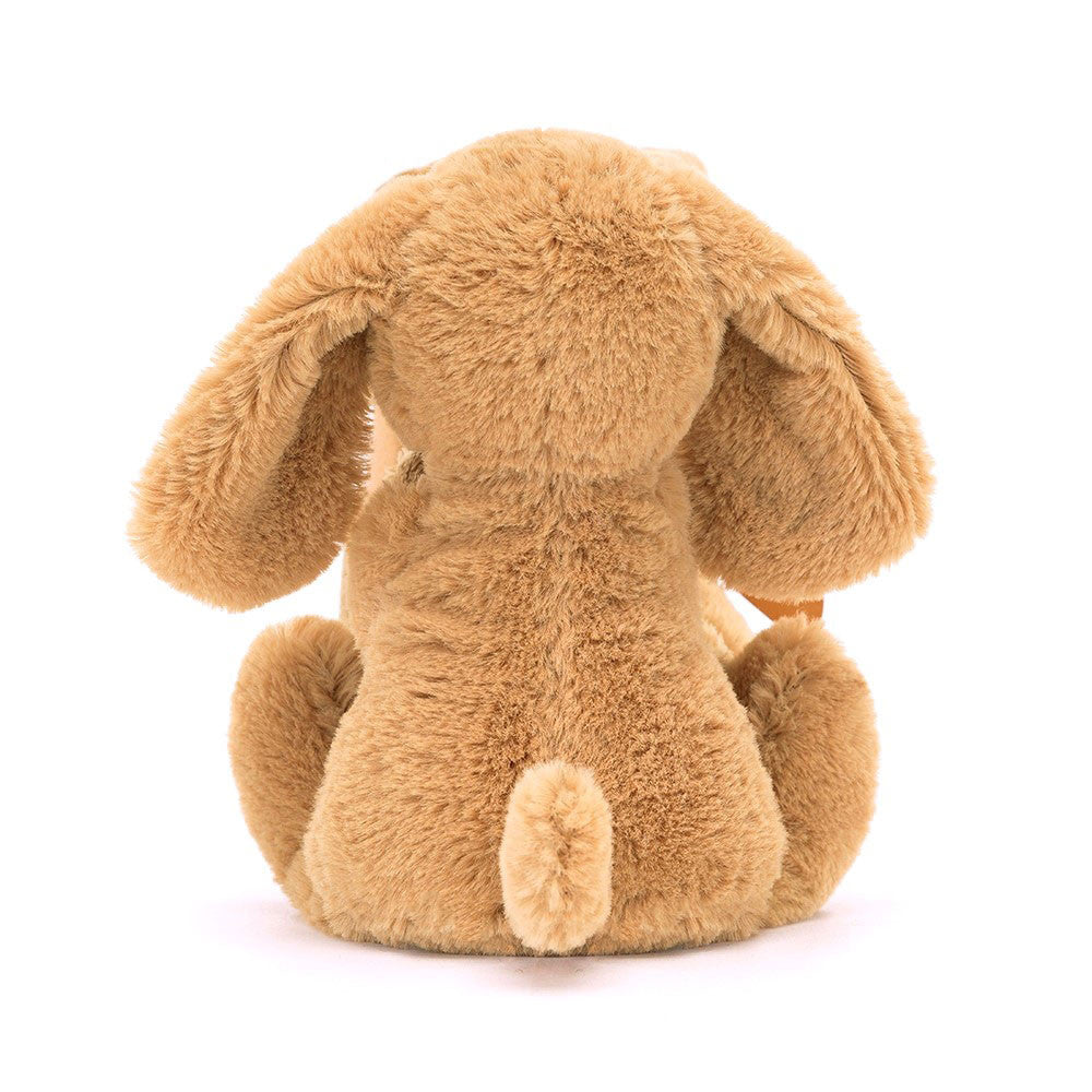 Bashful Toffee Puppy Soother - Soft Baby Comforter | Wobblepaws