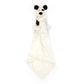 Bashful Black & Cream Puppy Soother - Soft Baby Comforter | Wobblepaws